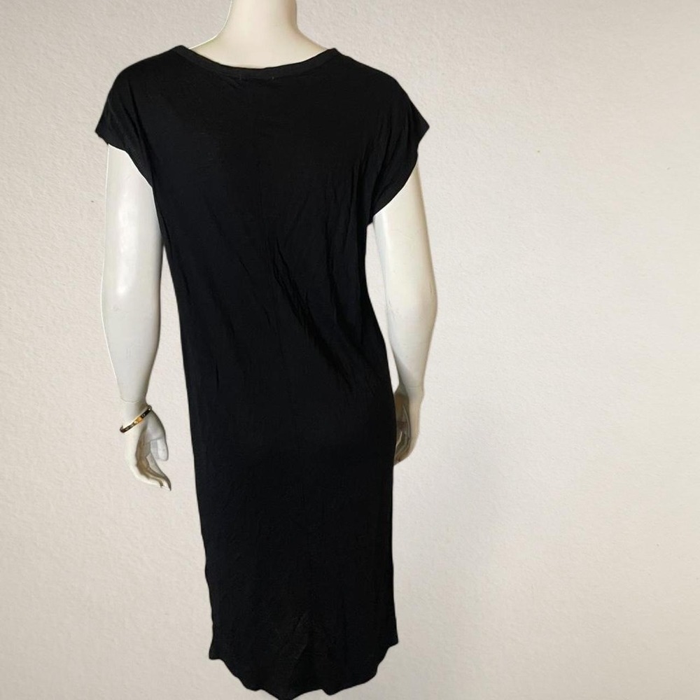Black Heart Hips Jersey T-Shirt Dress Midi Cap Sleeve size small - Picture 3 of 6